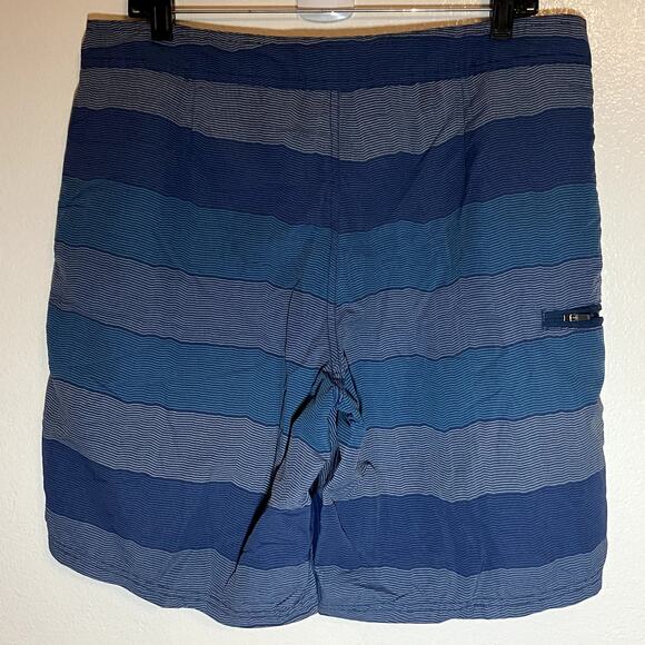 Toad & Co Cetacean Trunk Shorts UPF 40 Striped Supplex Nylon Water Repellent 34" - Picture 5 of 5
